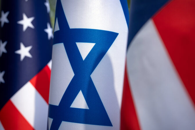 US Izrael vlajky