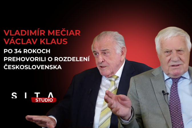 Vladimír Mečiar a Václav Klaus v rozhovore s Pavlem Urbanom počas nahrávania novej epizódy video podcastu Štúdia SITA.