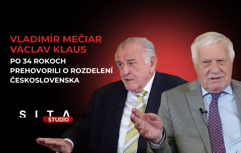 Vladimír Mečiar a Václav Klaus v rozhovore s Pavlem Urbanom počas nahrávania novej epizódy video podcastu Štúdia SITA.