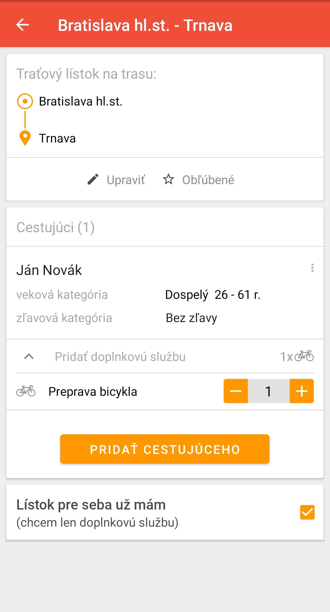 Po vybere trasy volbe doplnkovej sluzby „preprava bicykla a moznosti „listok pre seba uz mam si moze zakaznik vybrat typ a platnost tratoveho listka na bicykel.jpg