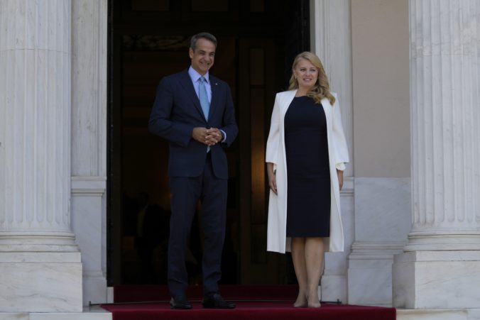 Čaputová, Kyriakos Mitsotakis, Grécko
