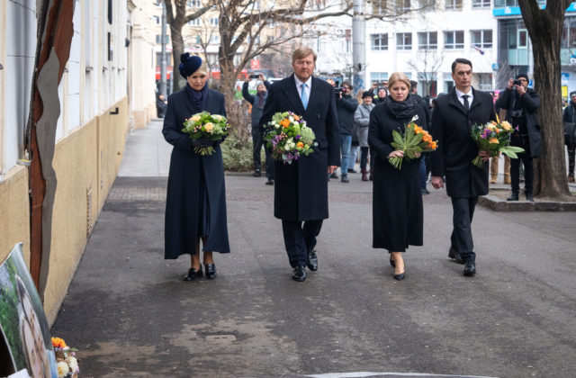 Prezidentka s holandským kráľovským párom diskutovala o ochrane novinárov, pripomenuli si spoločnú smutnú skúsenosť
