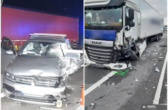 Čelná zrážka auta s nákladiakom má jednu obeť, 70-ročný vodič zraneniam podľahol