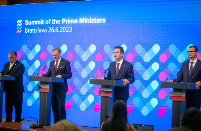 Predsedovia vlád štátov V4 diskutovali o vojne na Ukrajine, v mnohom sa zhodli aj v otázke migrácie