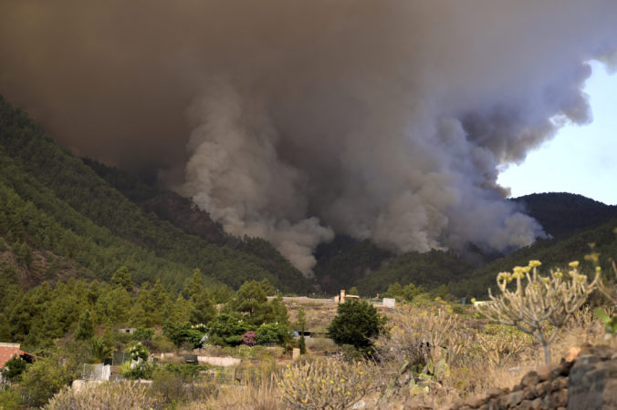 Lesný požiar, Tenerife, Kanárske ostrovy