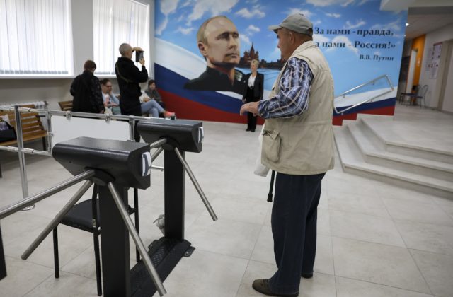 Voľby na Moskvou okupovaných územiach vyhrala vládnuca strana Jednotné Rusko