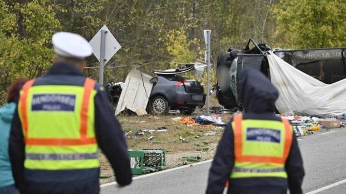 Nehoda, maďarsko srbské hranice, prevádzačstvo