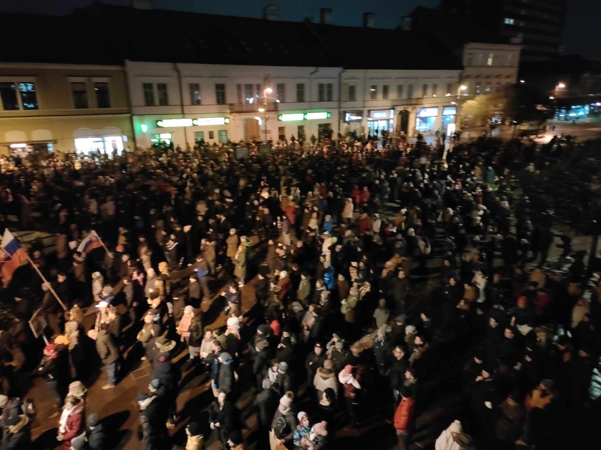 Protivládny protest v Košiciach