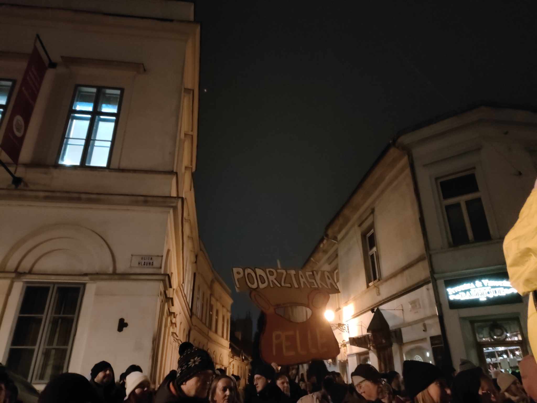 Protivládny protest v Košiciach