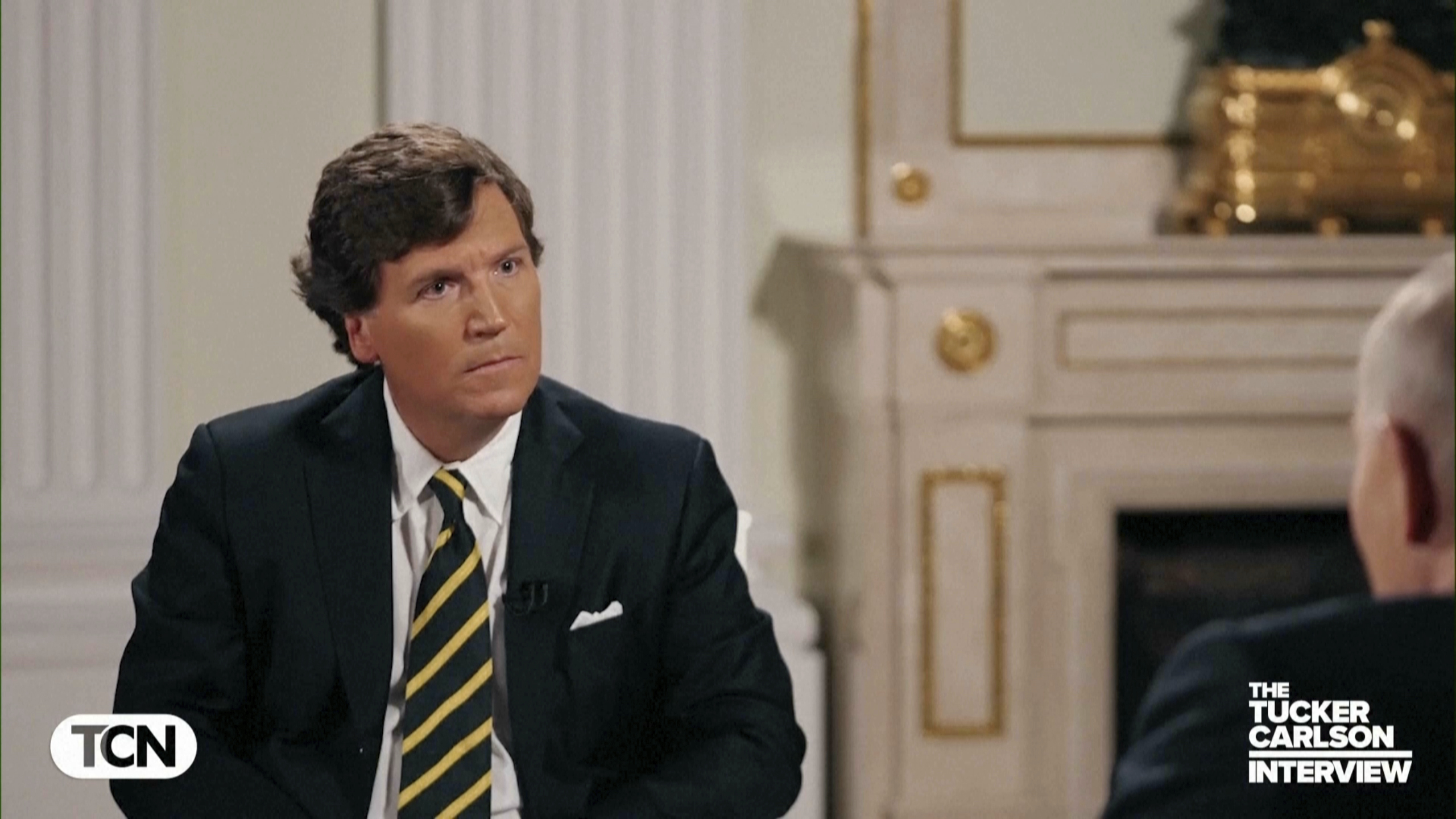 Americký novinár Tucker Carlson v rozhovore s ruským prezidentom Vladimirom Putinom