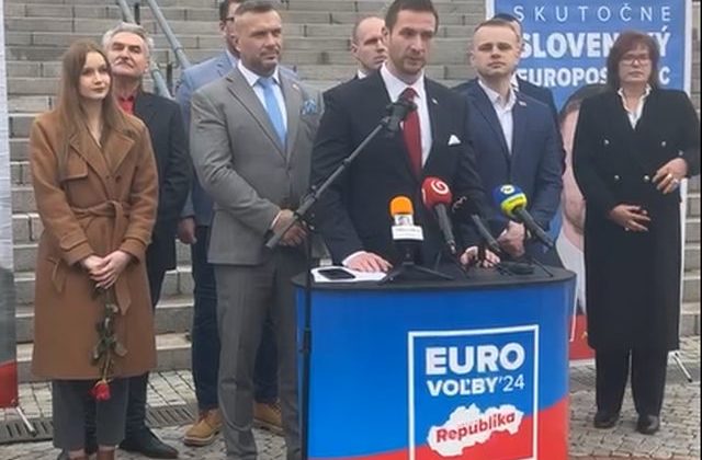 Uhrík povedie kandidátku hnutia Republiky do eurovolieb, jej súčasťou je aj Mazurek, Belousovová či Rostas(video)