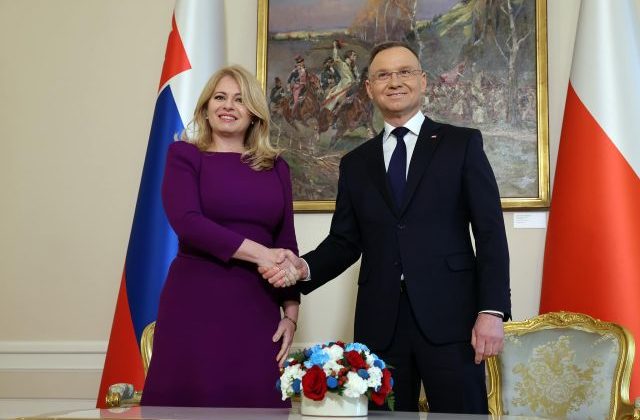 Čaputová sa stretla v Poľsku s Dudom, vyzdvihla posilnenie východného krídla NATO aj podporu Ukrajine (foto)