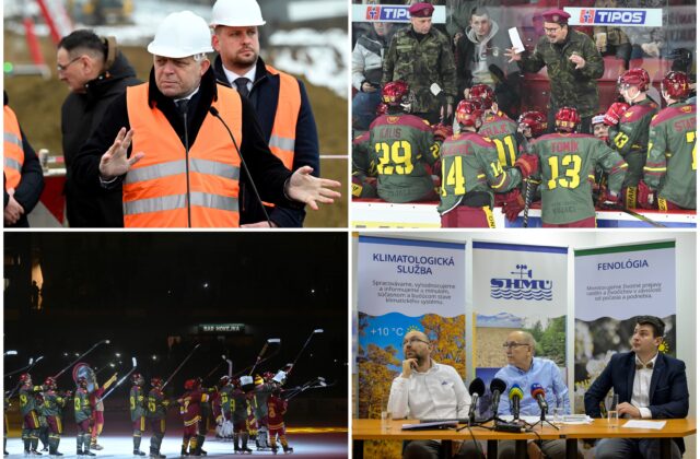 Top foto dňa (17. január 2025): Výjazd vlády v Prešove, klimatologické zhodnotenie roku 2024 aj zápas medzi HK Dukla Trenčín a HC Nové Zámky