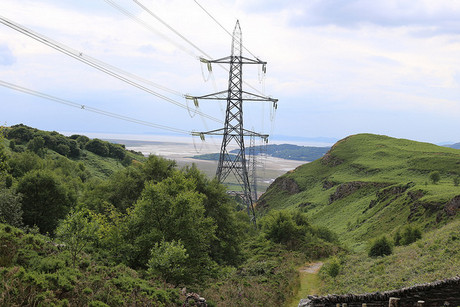 Elektrický stožiar v prírode  - National Grid