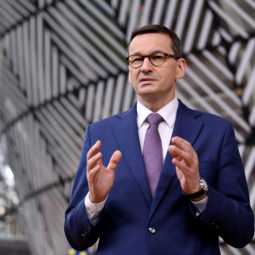 Poland's Prime Minister Mateusz Morawiecki arrives for an EU summit at the European Council building in Brussels, Thursday, Dec. 10, 2020. European Union leaders meet for a year-end summit that will address anything from climate, sanctions against Turkey to budget and virus recovery plans. Brexit will be discussed on the sidelines. (