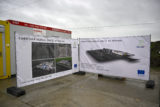 Vizualizácie priebehu výstavby počas otvorenia výstavby novej Elektrickej stanice Mierovo 110/22kV, ktorá je súčasťou projektu Danube InGrid, spolufinancovaného Európskou úniou z Nástroja na prepájanie Európy. Mierovo