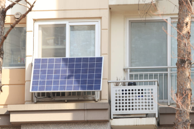 Balkon solarne panely fotovoltika