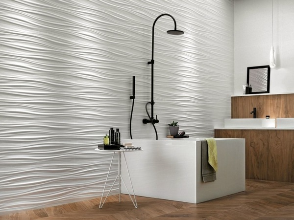 Creative wall design 3d ceramic bathroom white wooden floor bath shower 1.jpg