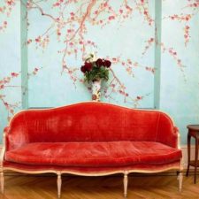 Floral wallpaper design in blue wall 1.jpg