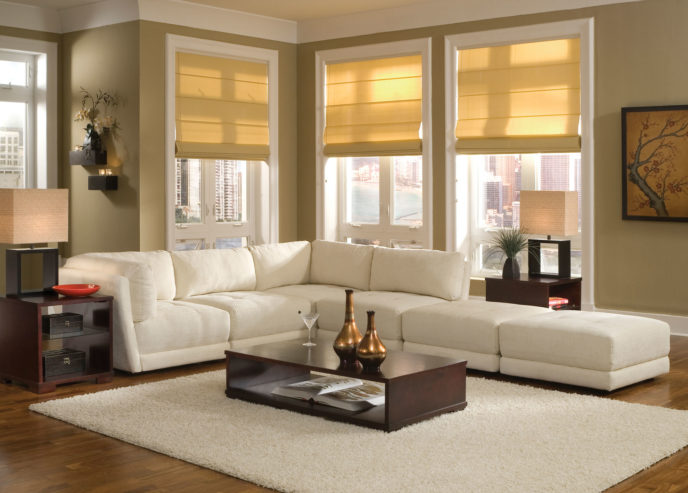 Livingroom design sofas white