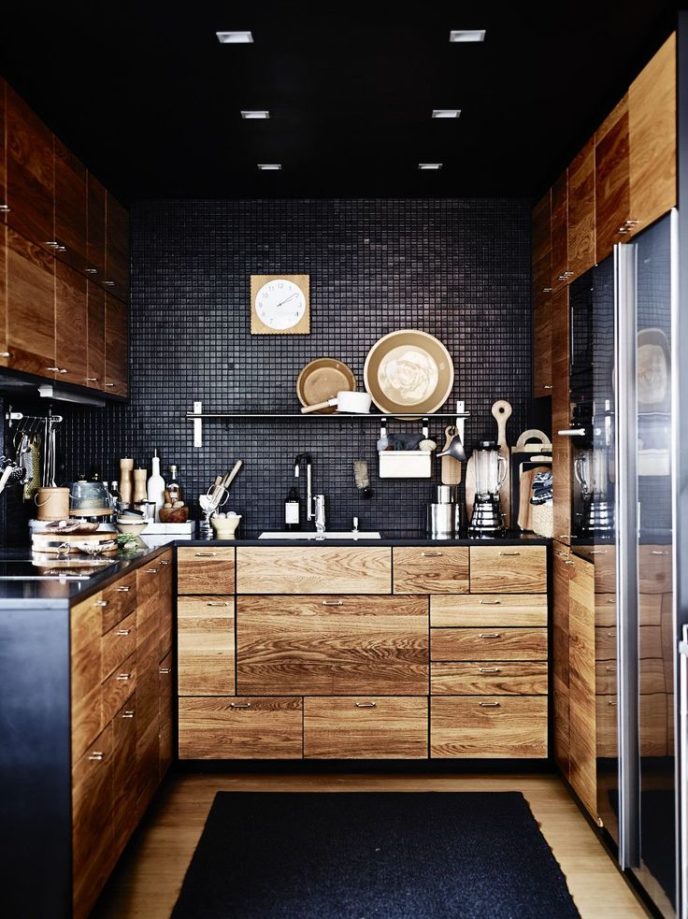 Stylish small black kitchen designs.jpg