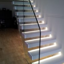 Wall mount white color stair lighting.jpg