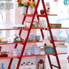 20 creative ways to use ladders for vintage home decorating2.jpg
