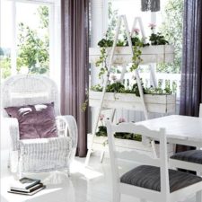 20 creative ways to use ladders for vintage home decorating3.jpg