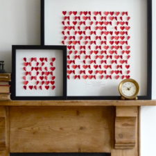 Valentines day decorations with red hearts.jpg