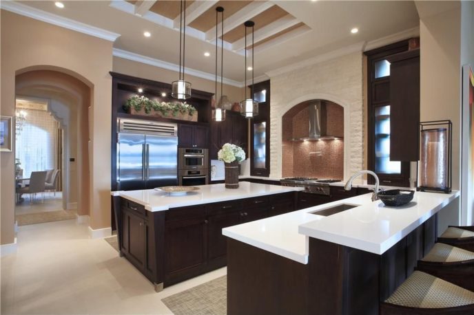 Contemporary kitchen with pendant lights glass backsplash and buffet i_g is 8l1dfr5dbhb1 iyl9o.jpg