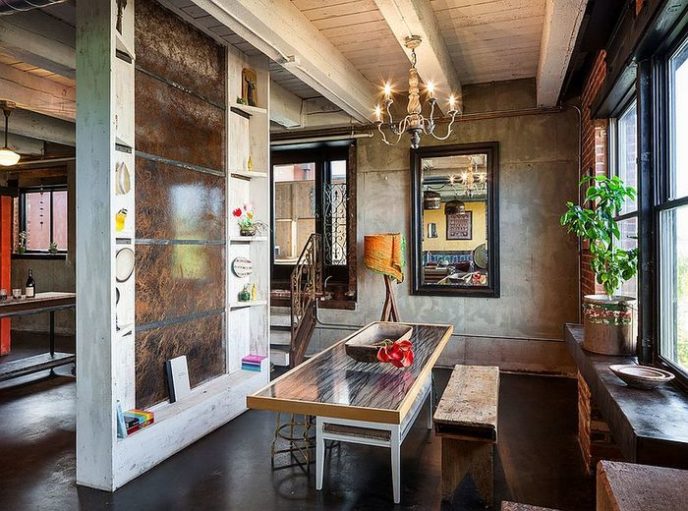 Post_custom crafted dining table steals the show in this loft dining room.jpg