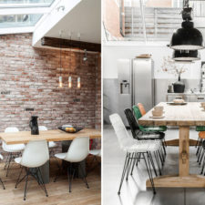 Post_industrial dining room ideas home decorating with brick tiles wall centerpieces for dining room dining rooms with iron legs chairs dining rooms with wooden floor dining room table from reclaimed wood.jpg