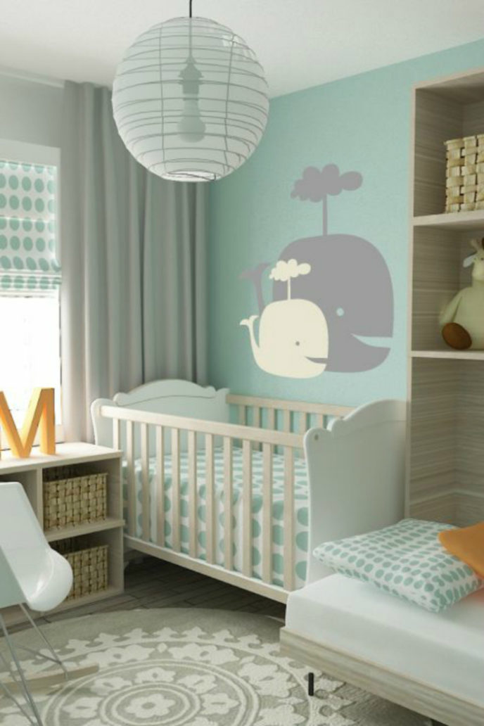 Post_babyzimmer einrichten babybett matratze bettw_sche wanddeko ideen1.jpg