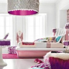 Post_glamorous white interior paint ideas for bedroom teenage girl with bed designs in white color interior paint ideas also abstract wallpaper design plus stylish pink thick carpet interior design.jpg