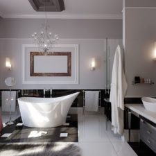 Post_art deco master bathroom with vessel sink crown molding and wainscoting i_g ispx26polpb6ks1000000000 agtse.jpg