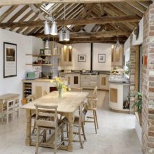 Post_rustic kitchen with cathedral ceiling pendant lights and exposed beams i_g isd8bm7tagde6s1000000000 zlog4.jpg