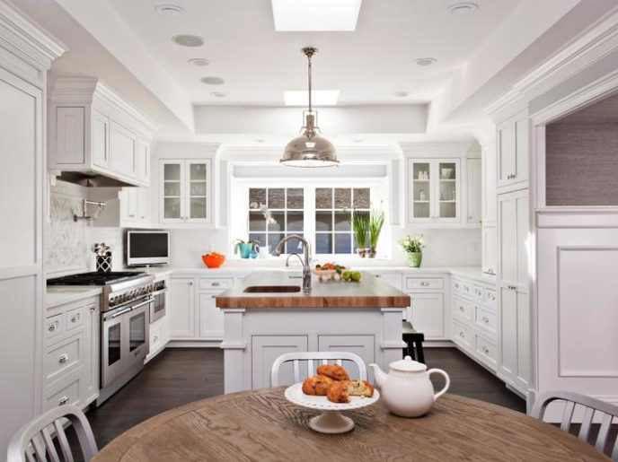 Post_white kitchen island butcher block top.jpeg