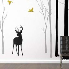 Post_a deer in the forest wall sticker design by zazous uk.jpg