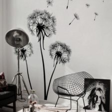 Post_beautiful black and white living room design ideas with flower dendelion wall sticker.jpg