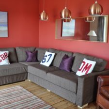 Post_modern living room designs with red wall color and corner sofa using cool mini pendant lamps in the most brilliant in addition to gorgeous corner living room furniture with regard to encourage.jpg