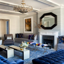 Post_coffee table bench living room contemporary with artwork blue carpet blue.jpg