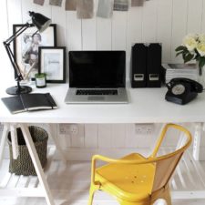 Post_minimalist home office space white black color scheme with yellow chair.jpg