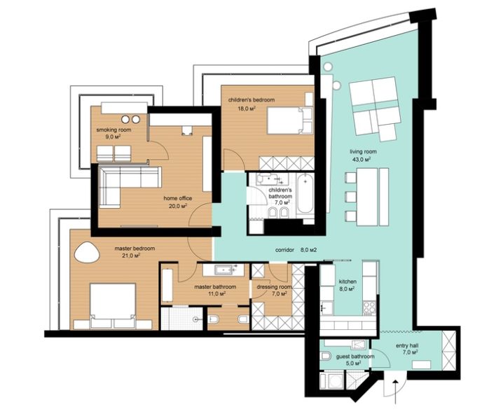 Post_venediktov special project apartment interiors ukraine_dezeen_current floor plan.jpg