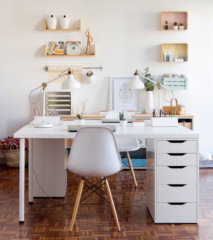 Post_white contemporary home office design with ikea desk chair and drawer.jpg