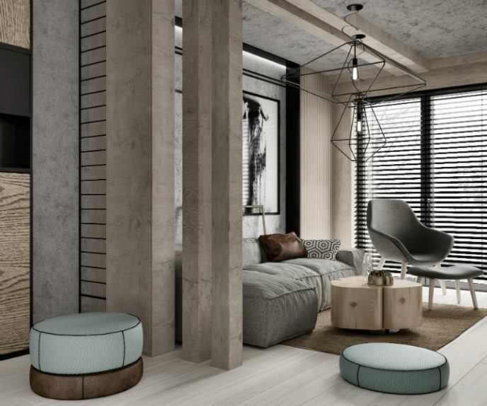 Gray contemporary small apartment interior.jpg