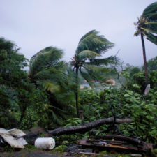 TOPSHOT FRANCE OVERSEAS WEATHER HURRICANE CARIBBEAN