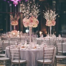 Ivory and pink tall wedding centerpiece.jpg