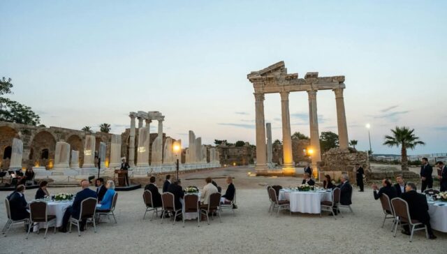 View on the dinner