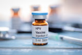 HPV vaccine vialIllustrative picture of human papillomavirus HPV vaccine