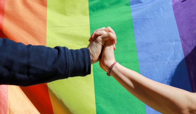 Couple holding hands LGBTQIA Rights, Couple - Relationship, LGBTQIA People, LGBTQIA Pride Event, Gay Pride Parade